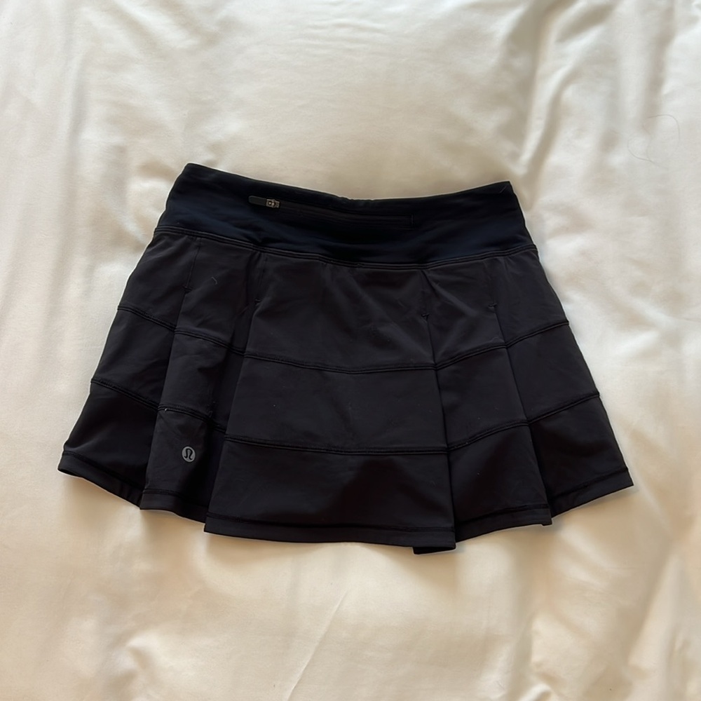 Black Lululemon Pace Rival Skirt
